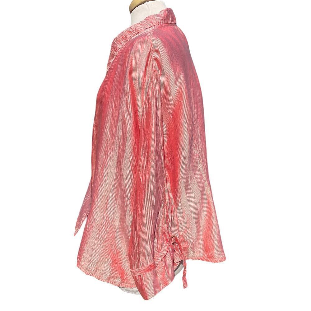 Roberto Cavalli Pink Silk Button-Front Blouse - Picture 10 of 13